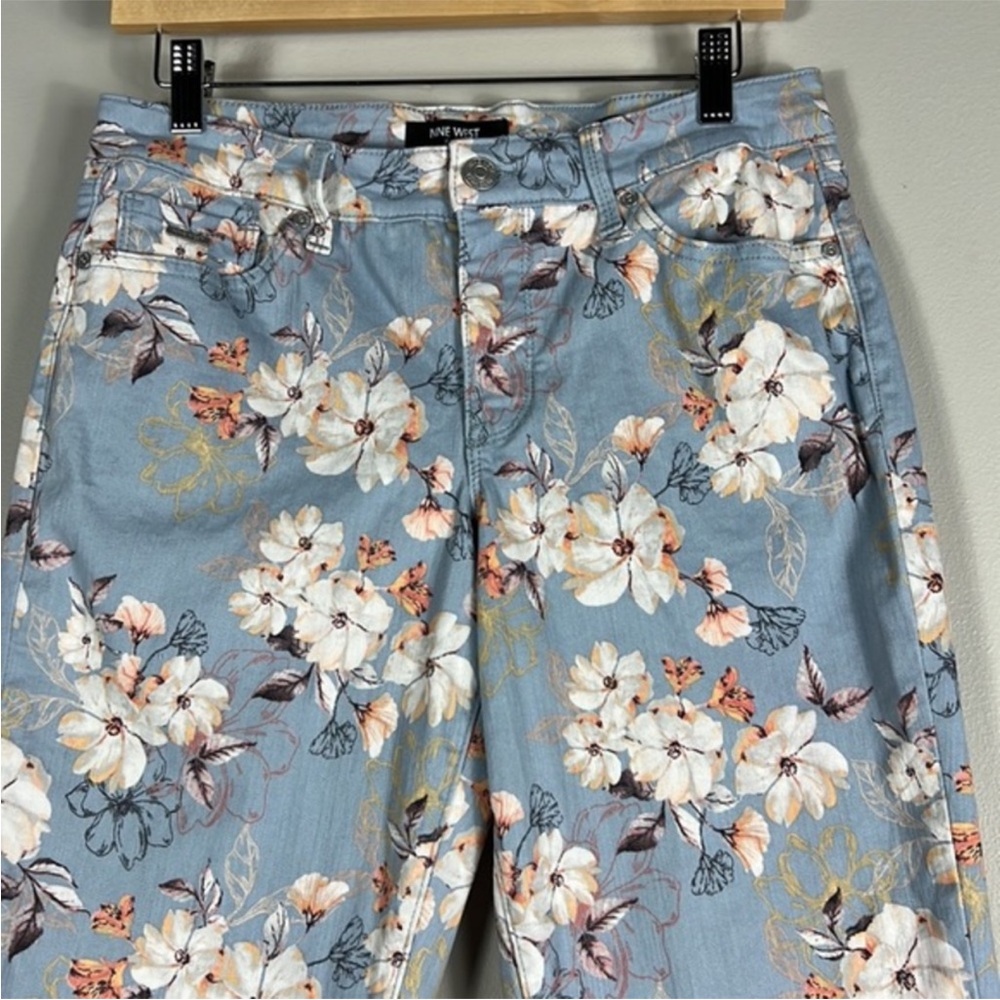 Nine West Women’s Floral Cotton Stretch Capris size 14 - Picture 8 of 8